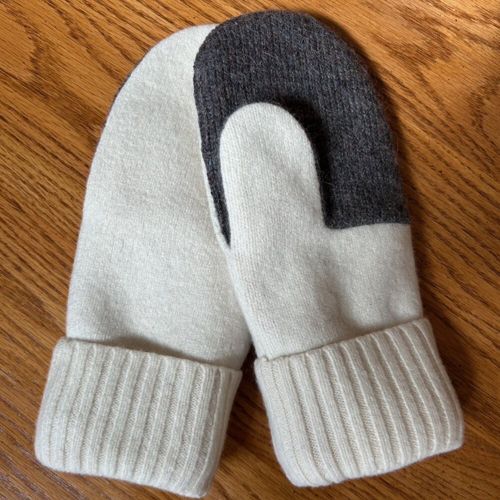 Felted Wool/Cashmere/Alpaca Mittens handcrafted from Repurposed Sweaters